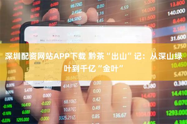 深圳配资网站APP下载 黔茶“出山”记：从深山绿叶到千亿“金叶”