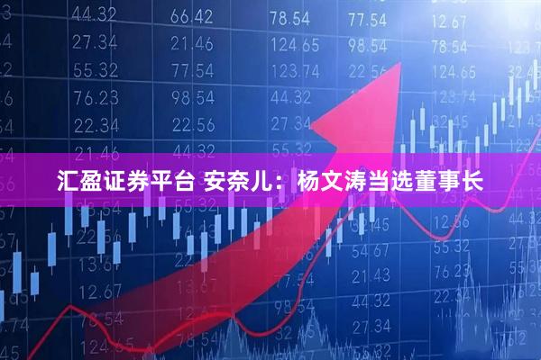汇盈证券平台 安奈儿:杨文涛当选董事长
